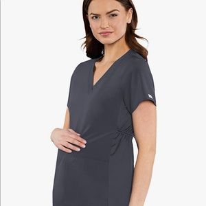 Med-couture maternity scrubs Gray Bottoms XS top S